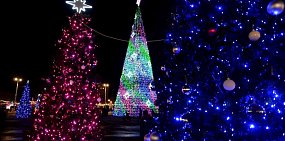 Новогодний городок в Оренбурге в прошлом году 