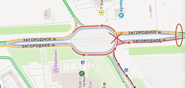 На Загородном шоссе в Оренбурге вновь изменили схему движения из-за строительства развязки