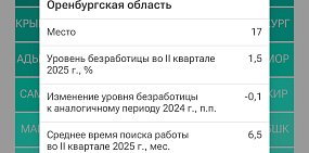 Оренбургская область занимает 17 место. Скриншот с сайта «Риа Новости»