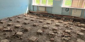 В Красноуральской школе Оренбургского района начался ремонт