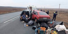 4 человека пострадали в ДТП на трассе Оренбург - Орск