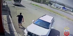 Подозреваемый. Источник: Стоп-кадр из видео УМВД России по Оренбургской области