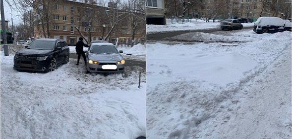 Парковка на ул. Полигонной в Оренбурге. Источник: Очевидцы