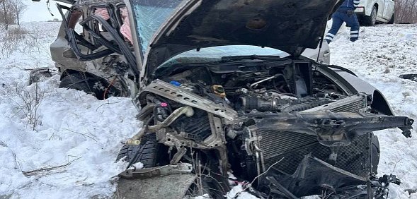 ДТП на трассе Оренбург—Илек. Фото УМВД по региону 