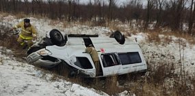 На месте ДТП. Источник: пресс-служба УМВД России по Оренбургской области