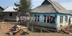 Разрушенный паводком 2024 года дом в Орске