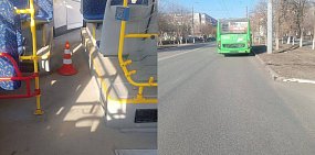 Автобус, в котором упала женщина. Фото: УМВД по Оренбургской области