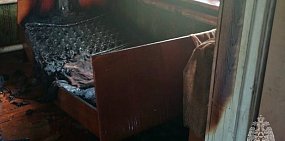 В Оренбургской области при пожаре в частном доме погиб мужчина