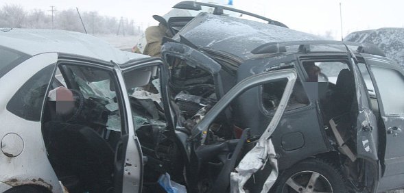 На месте ДТП. Фото госавтоинспекции 