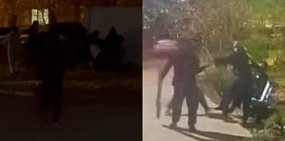 Драка и пострадавшие. Источник: Стоп-кадр из видео очевидцев 