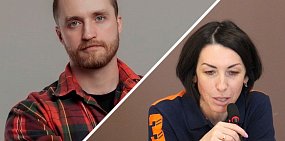 Журналист Павел Лещенко и министр здравоохранения Оренбуржья Татьяна Савинова