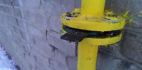 Заглушка на газопроводе