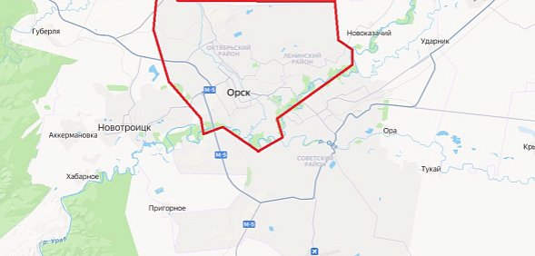 Район отключения. Источник: Яндекс.карты