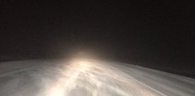На востоке Оренбургской области метель