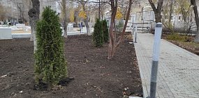 В сквере им. Ленина в Оренбурге в конце октября. Источник: Администрация