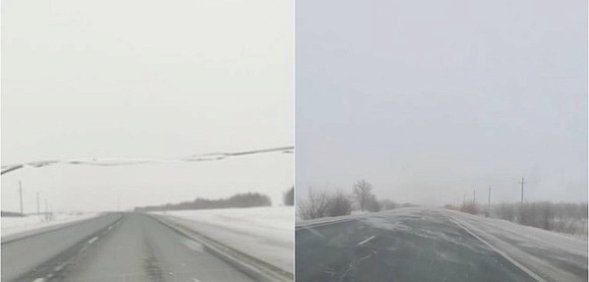 Трасса Оренбург - Орск. Источник: Очевидцы