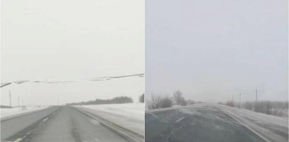 Трасса Оренбург - Орск. Источник: Очевидцы