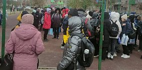Эвакуация в школе № 4 Орска, 7.11.2022
