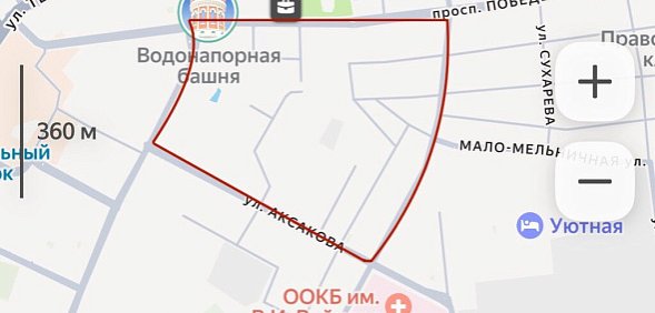 В Оренбурге часть жилого сектора осталась без света из-за отключения кабельной линии