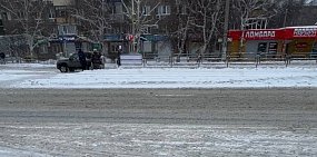 Состояние дорог в Орске после снегопада, фото: Урал56.Ру