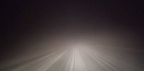 На трассе Оренбург – Орск местами плотный туман