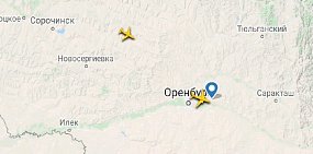 Из-за тумана вблизи оренбургского аэропорта кружат 2 самолета