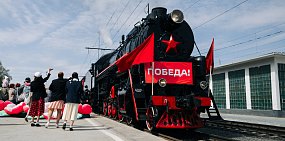 В Оренбург, Орск и Бузулук в честь дня Победы прибудет ретропоезд