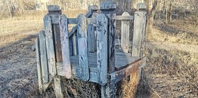 Детская площадка в сквере Хлебного городка, фото: тг-чат Евгения Солнцева