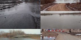 В Оренбургской области подтопило еще 5 низководных мостов