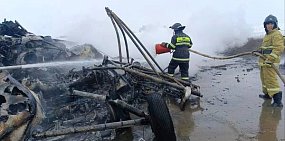 На месте происшествия. Источник: ТГ-канал 112 KZ