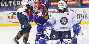 Во время матча. Источник: Пресс-служба ХК «Южный Урал»