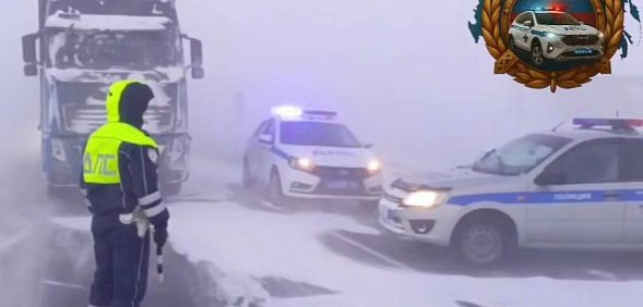 Трасса в районе Медногорска. Источник: Госавтоинспекция