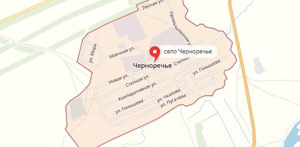 Черноречье оренбург карта