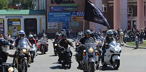 По Орску проехала мотоколонна байкеров 