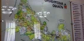 Карта Оренбургской области