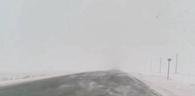 Участок трассы около Сары. Стоп-кадр из видео читателя Урал56.Ру