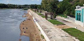 Урал в Оренбурге летом 2024 года