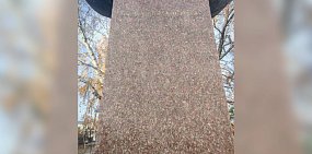 В Бузулуке с памятника космонавту, который был установлен более 40 лет назад, смылась надпись из золота