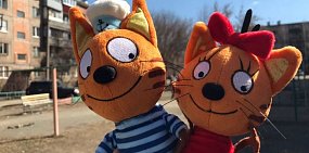 Три кота снова осмотрели детские площадки Орска