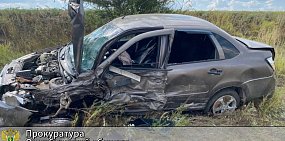 На месте ДТП. Фото прокуратуры Оренбургской области