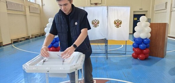 На избирательном участке в Оренбурге