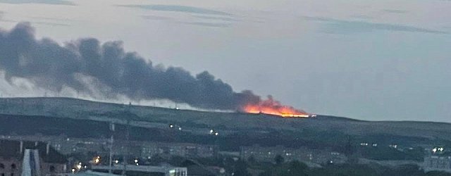 Пожар видно со всех сторон. Фото: соцсети