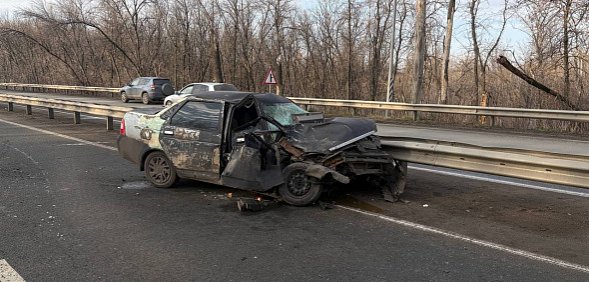 На месте ДТП. Источник: УМВД России по Оренбургской области