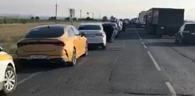 В пунктах пропуска России и Казахстана в Оренбургской области обстановка до сих пор напряженная