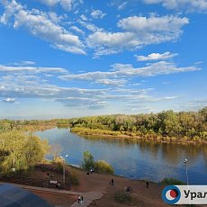 Река Урал в городе Оренбурге в районе Красной площади в мае 2021. Фото из личного архива автора