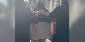 Во время задержания. Источник: Стоп-кадр из видео полиции Оренбуржья 