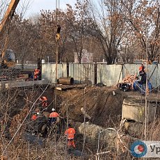 Врезка нового участка городского водовода. Орск, 2020 год