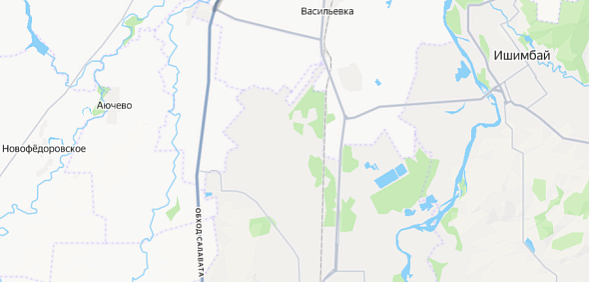 Временно закрыт участок для движения Уфа-Оренбург, фото: скрин Яндекс.Карты