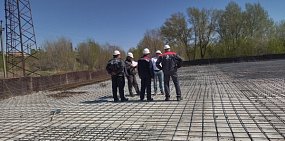 На месте строительства резервуара чистой воды