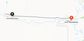 Автомобильная дорога Черноярово — Жигалино, фото: Яндекс.Карты